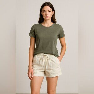 Pistola Beige High Waist Drawstring Cargo Shorts Women’s S Gorpcore Outdoor Coas